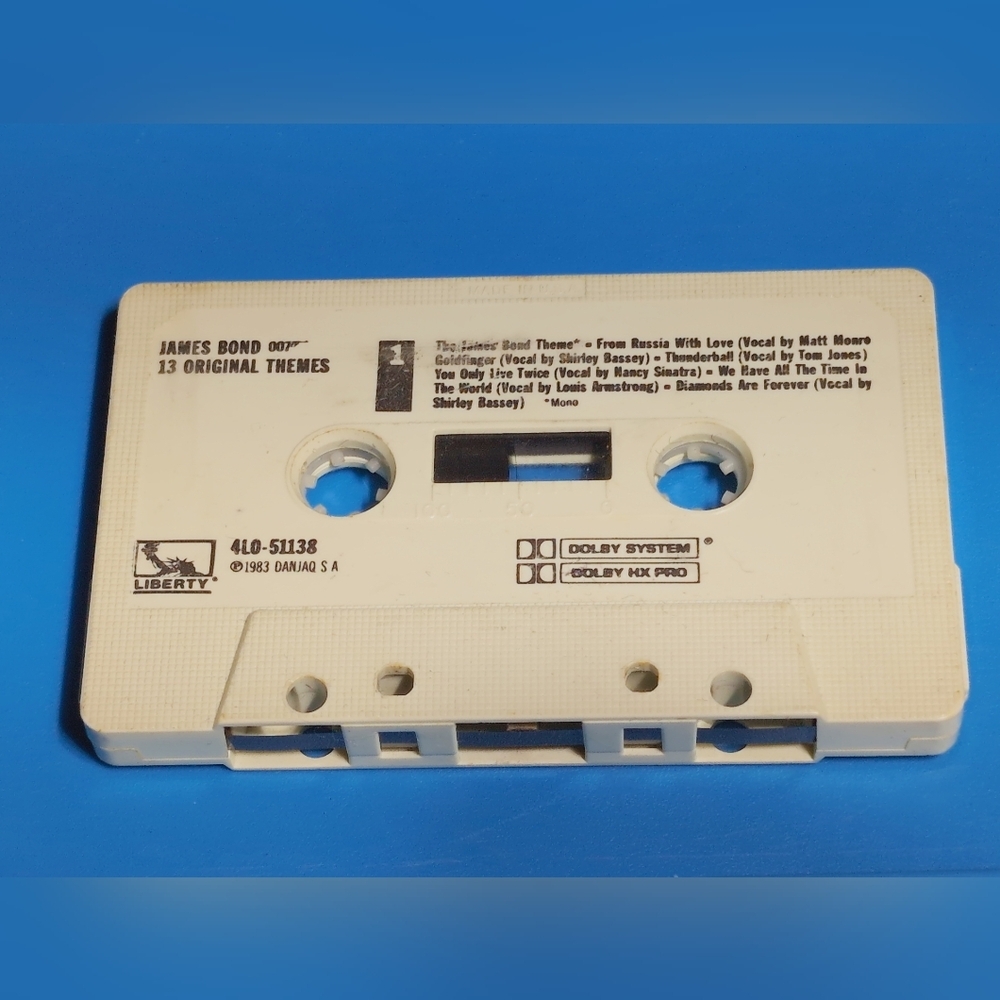 James Bond 13 Original Themes Cassette Tape No Case